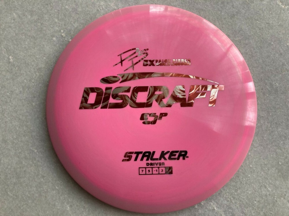Discraft Paige Pierce 5X ESP Stalker-Pink with NEW Collectible Pink Rose Foil