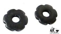 Rosebud 6 Point Spur Rowels 5/8″ Black Steel Sold in Pairs New from Eddy’s Tack