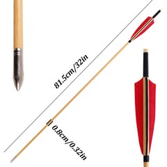 30″/32″ Turkey Feathers Carbon Arrows Spine500 for Compound Recurve Bow Hunting