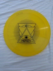 Gateway Diamond Plastic Prophecy Yellow Disc Golf Disc 5/5/0/2 178g