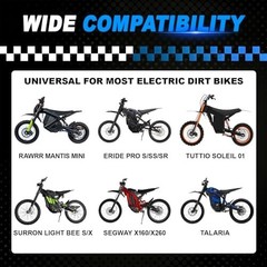 Electric Dirt Bike Storage Bag, Water-Resistant Pouch for Phone & Tools, Fits Su