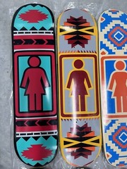 GIRL Skateboards Navajo Series Complete 8 Skateboard Decks