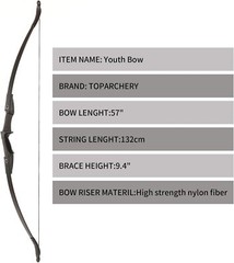 30/40Lbs 57in Takedown Recurve Bow Archery Right Left Hand for Target Hunting