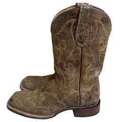 Dan Post DP2873 Ladies Falcon women sz 8 m Boot Double Stitch Square Toe