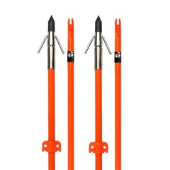 3/6/12Pcs Bowfishing Arrows Fiberglass Solid Arrows with Fish Hunting Braodhead
