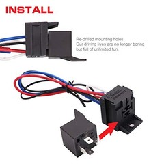 Jeemiter 12V 30A Ignition Switch Panel Kit – 5-in-1 Engine Start Push Button