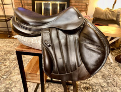 Bockelo PRO A10 Jumping/Close Contact Saddle, 18 in, Brown, Knee Blocks