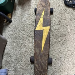 30 Inch Long Wooden Skateboard. with BAHNE TRUCKS AND CADILLAC Dk 51 Wheels