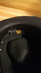 Philadelphia Rapid Transit Black Wool Felt Hat Western Leather Size L WPL 4384