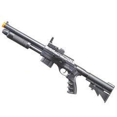 UKARMS Spring Shotgun w/ Pressure Switch Laser, Mock Red Dot Scope, Retractable