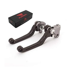 CNC Aluminum Dirt Bike Pivot Brake Clutch Levers Compatible with Black