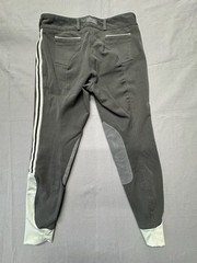 Dover Saddlery Riding Breeches Pants SZ 30 Equestrian Gray Green Stretch G44