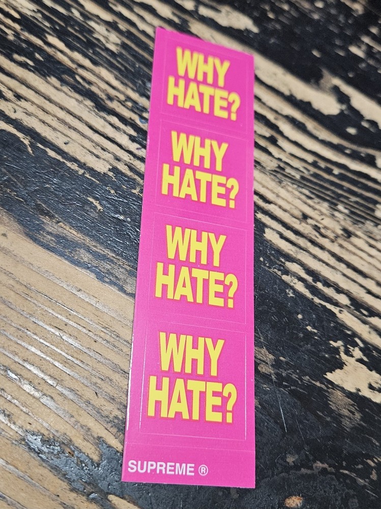Supreme Based Lil B Yellow Why Hate Mini Stickers SS26 + FREE SURPRISE