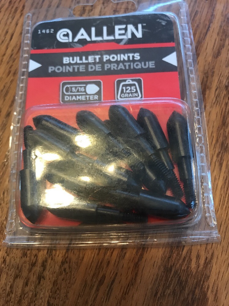Allen Bullet Points 5/16″ 125-Grain Ships N 24h