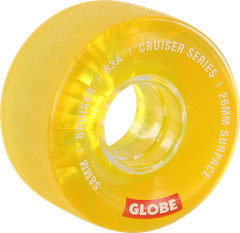 GLOBE BRUISER 58mm 83a CLEAR CORAL WHEELS SET