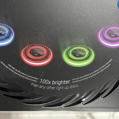 TOSY Ultimate Flying Disc 36 LEDs Bright Auto Light Up Frisbee Glow Rechargeable