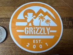 Grizzly Griptape Established 2001 Sticker Torey Pudwill Skateboarding Supreme