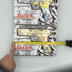 Large Size Graffiti Glock Water Bomb Air Pistol Quantity 2 Spongebob / Capybara
