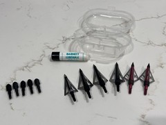 Barnett Quad 400 Camo Crossbow Scope Quiver Bolts Cocking Device Broadheads Wax