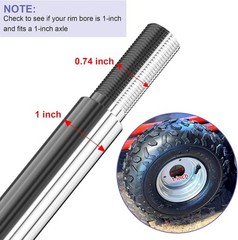 Heavy Duty 44in Go Kart Live Axle Kit 1in Diameter Steel ATV Buggy Quad Tool
