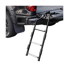 Tailgate Ladder for Pickup Truck, Universal 34″-42″ Height Adjustable Tailgat…