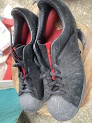 Adidas Thrasher Skateboarding Shoes Color Black/red Size 11