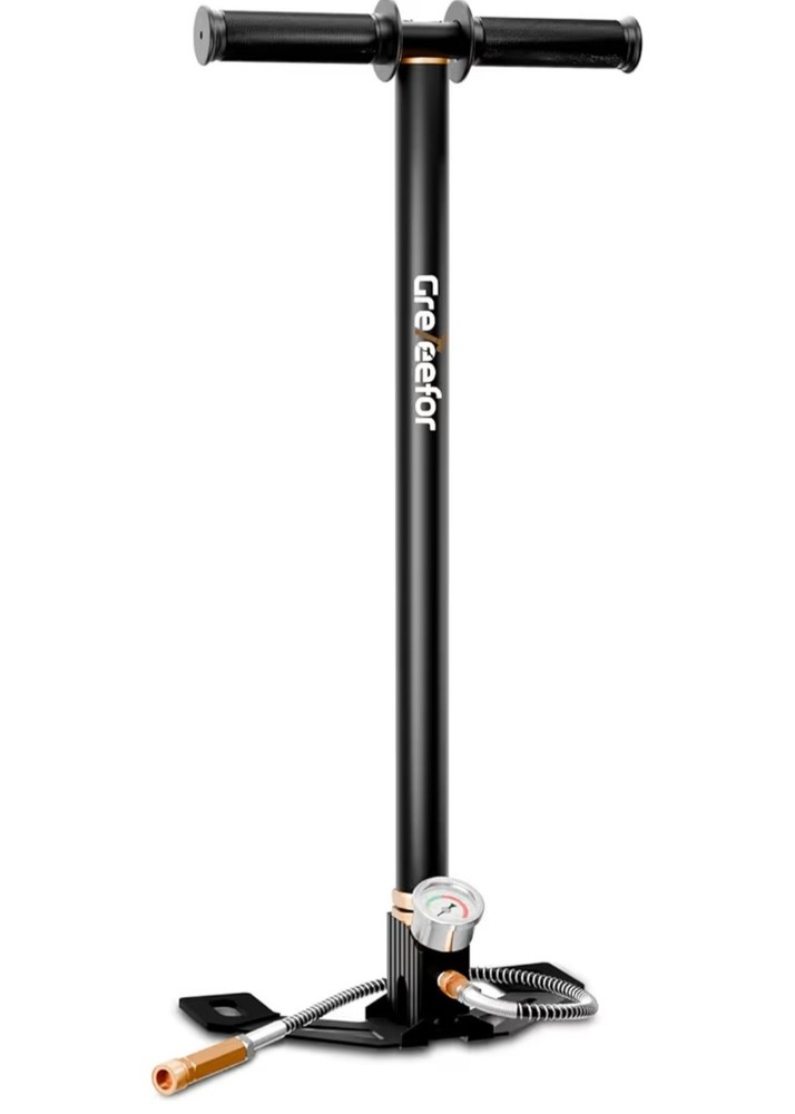 High-Pressure 4-Stage PCP Hand Pump 30MPa for Air Rifles, HPA Tanks, Paintball