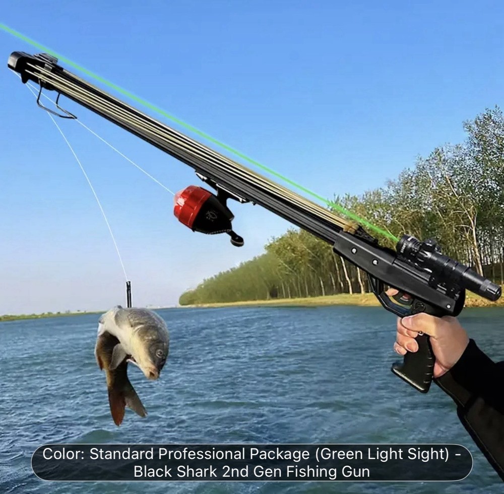 Fishing Slingshot Kit Catapult Reel Set for Outdoor Archery and Hunting Fish