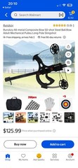 Runzkzy All-metal Composite Compound Bow Steel Ball Black Adult