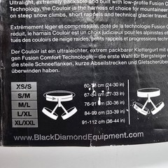 Black Diamond Couloir Alpine Climbing Harness Lightweight, Durable Size XS/S