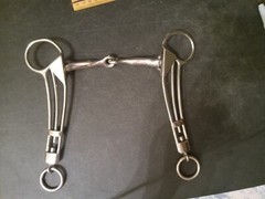 used Icelandic horse bit 6 in snaffle bit stainless