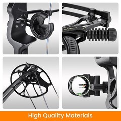 Compound Bow Package for Adults and Teens, 0-70 Lbs Draw Weight,23.5″-31″ Dra…