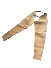 Women’s Brown Leather Western Riding Chaps 29-34 Waist 42” Long Thick