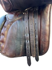 Barnsby Leng 19″ Made in England with a deep seat and adjustable stirrup bars.