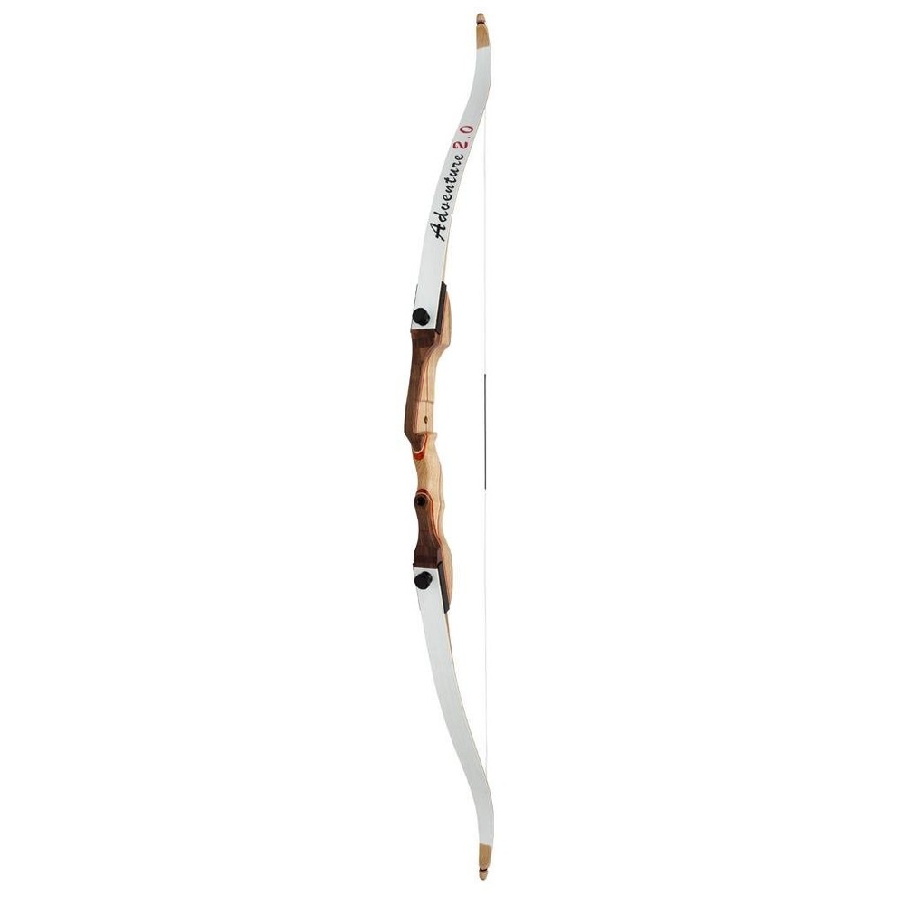 October Mountain Products Adventure 2.0 62 in. Recurve (RH – 20 20 LBS, White