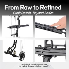 Archery Compound Bow Bow Launcher Kit Alloy Bow 35-70lbs Shoot Hunt Target Sport