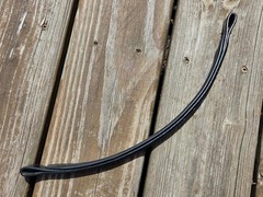 NEW High Quality Black Leather SILVER GLITTER Dressage Browband – F/S – 15.5″ L