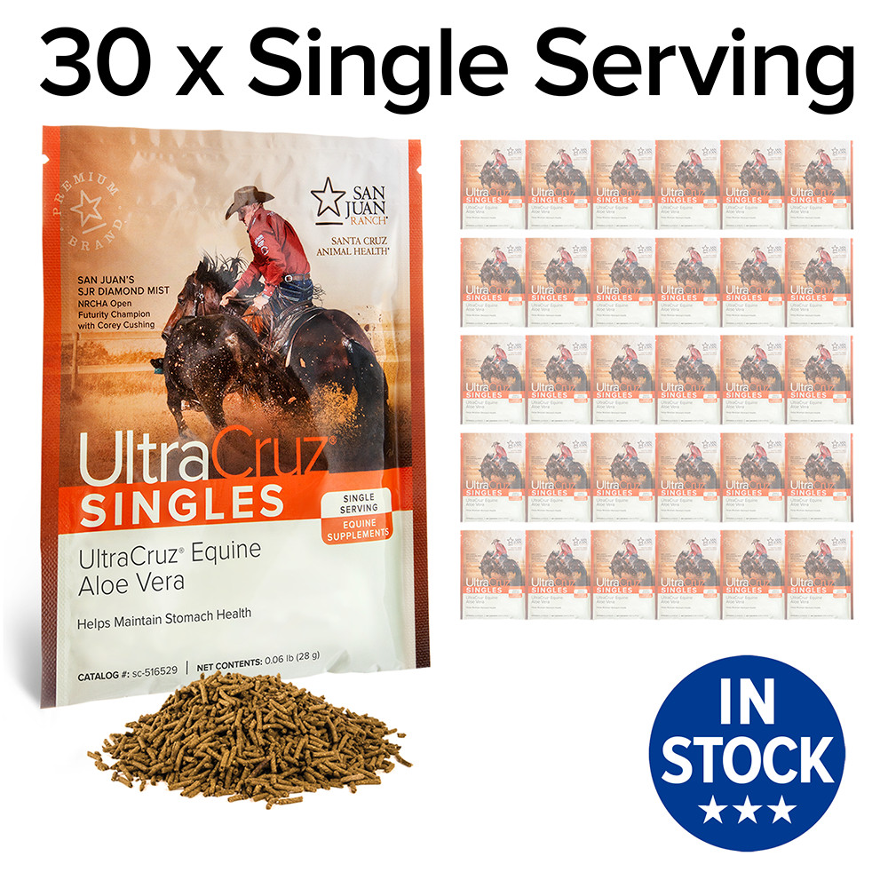 UltraCruz Equine Aloe Vera Supplement for Horses 30 Single Serv Pellet (30 Day)