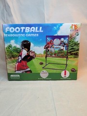Football Toss Game w/ 4 Inflatable Balls – Football Throwing Target Game NIB