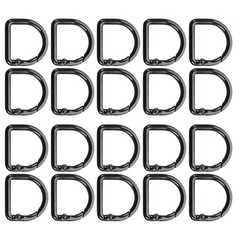 20 Pcs Metal D Spring Snap Clip For Handbag Strap Zinc Alloy Buckle
