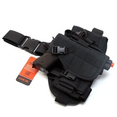 Lancer Tactical CA-324B Molle Platform Drop Leg Holster in Black