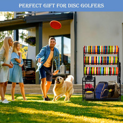 Disc Golf Storage Rack – Holds 140+ Discs & Bag Stand Organizer