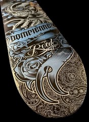 RARE SIGNED Nick Dompierre Race Car Real Skateboard Deck DOUBLE SIDED Skull NEW