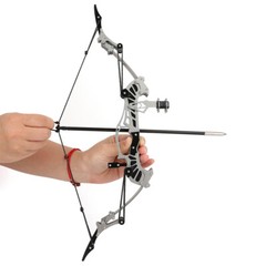 16lbs Shooting Mini Compound Bow Arrow Set 16″ Archery Toy Gift Game Target Hunt