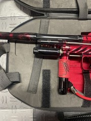 Inception Designs Ripper Autococker Red / Black Complete Paintball Marker