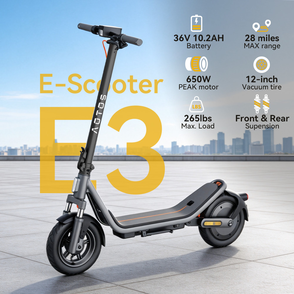 Electric Scooter for Adults 650W Folding Commuting E-Scooter w/ APP 20MPH Speed