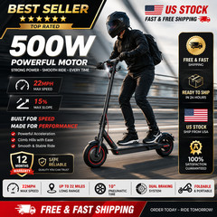 LADPED LP10 PRO Electric Scooter 500W 22MPH Folding Adult E Scooter APP