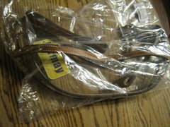 Formay Western Leather Browband Headatall 5/8″ Double & Stitched Chestnut Sealed
