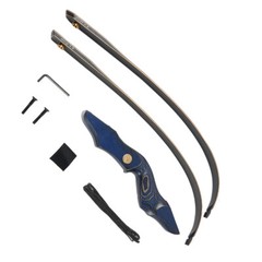 Archery 60″ Takedown Recurve Bow Right Hand for Adult Hunting & Target Practice