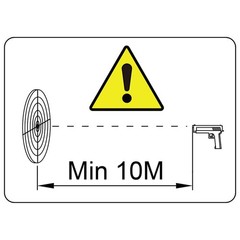 vidaXL 5-Hole Steel Drop Target with Reset Cord, 26.5 x 13.5 x 16 cm, White